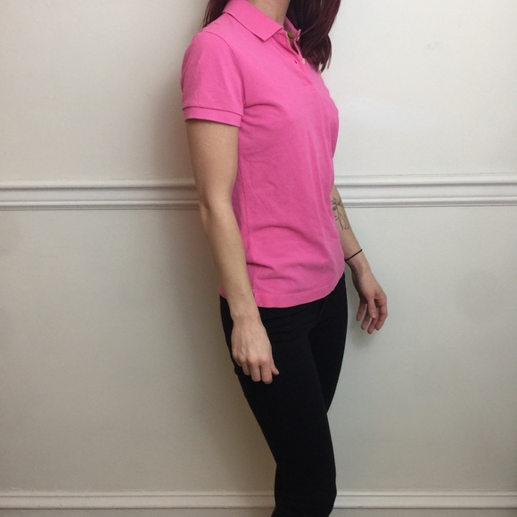 Lilly Pulitzer Pink Cotton Polo Shirt Top Blouse - Picture 3 of 8